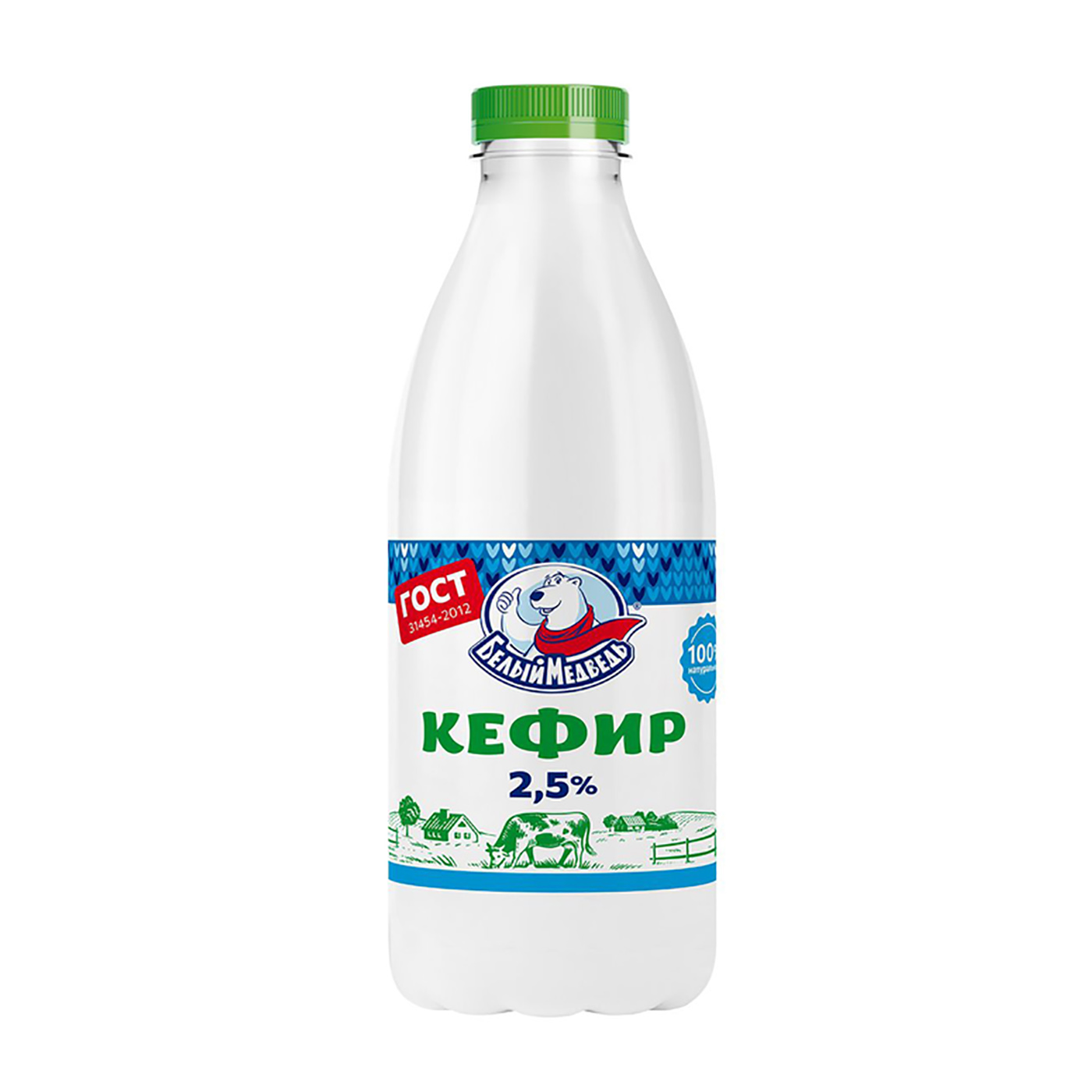 Кефир 2,5% 900гр 