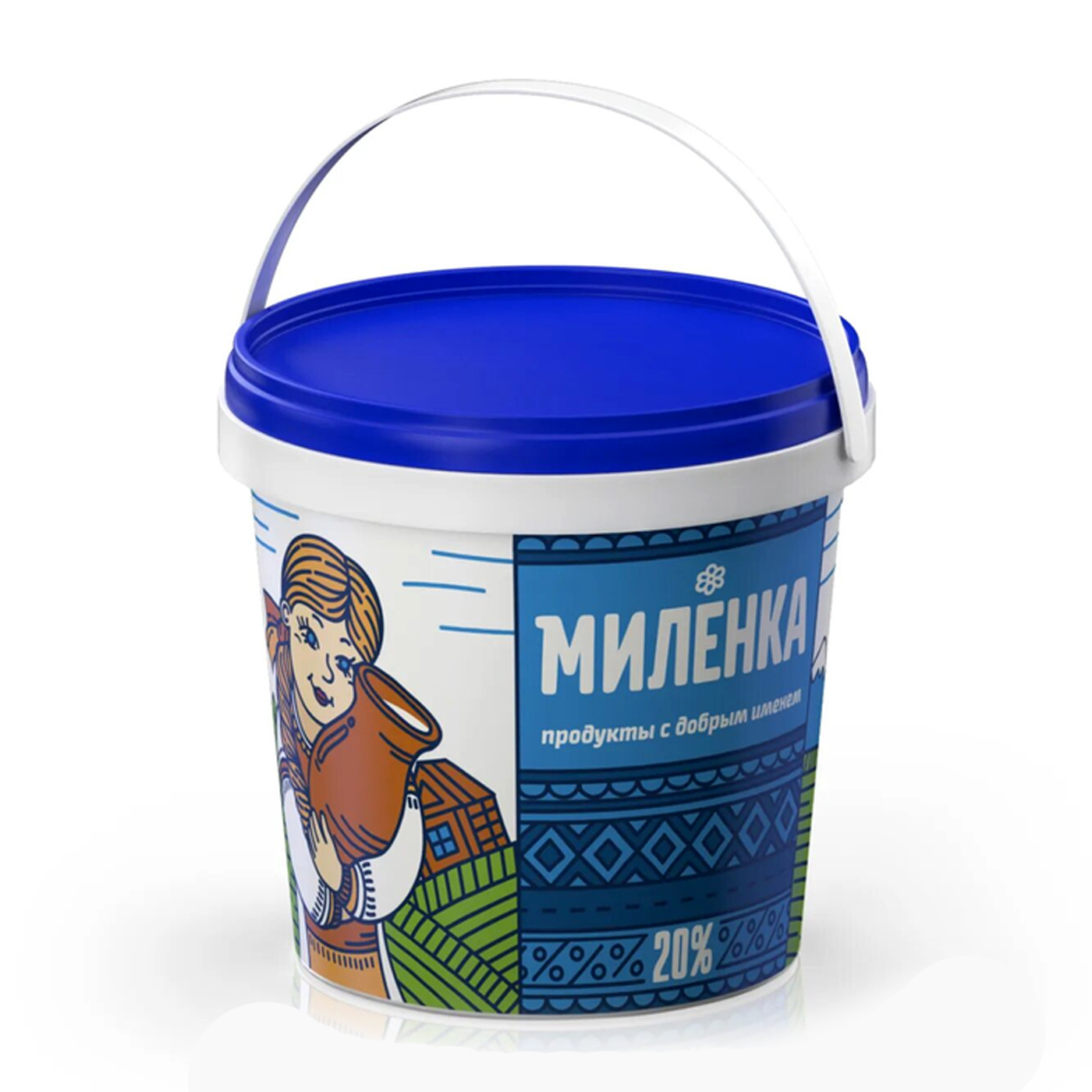 Сметанный продукт Миленка 600гр 20% СЗМЖ 