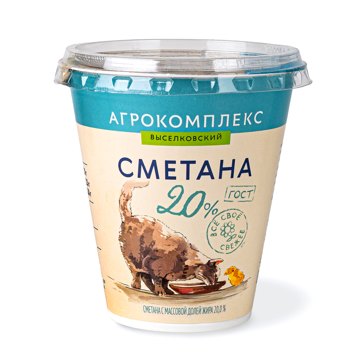 Сметана Агрокомплекс 300гр 20% 