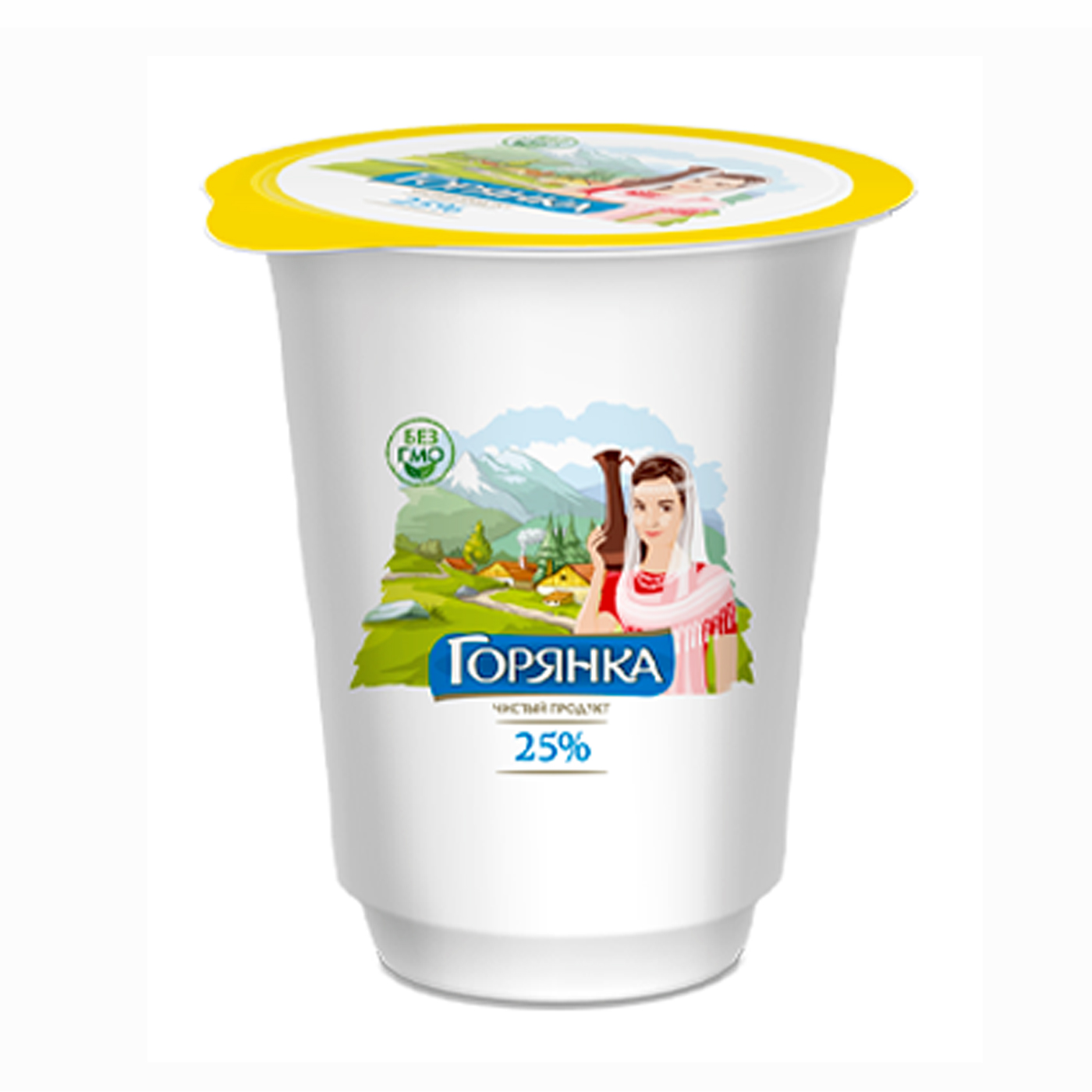 Продукт сметанный Горянка СЗМЖ 25% 400гр 