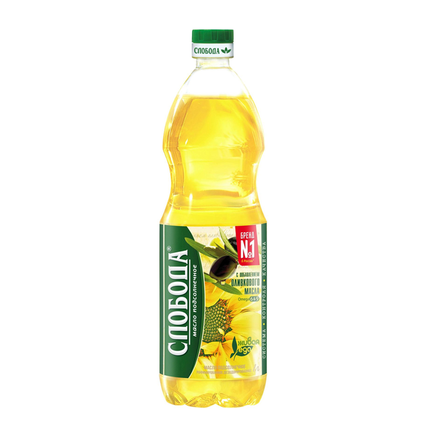 Масло подсолнечное Слобода 1л 