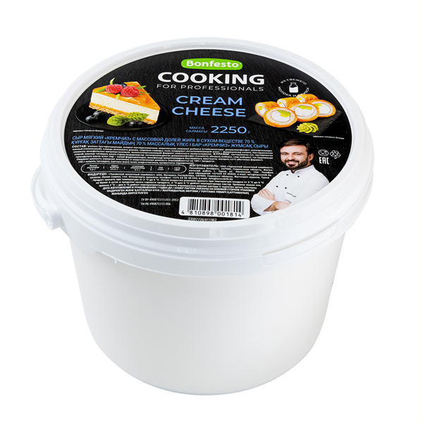 Сыр Cooking Кремчиз мягкий 70% 2.25кг 