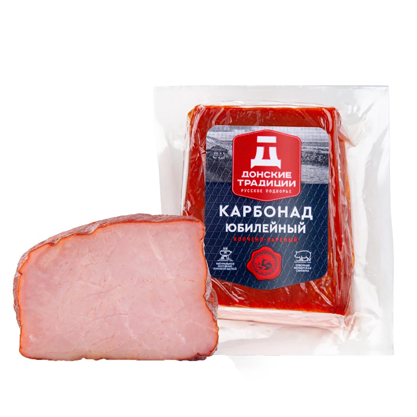 Карбонад Юбилейный 300-500гр варено-копченый 