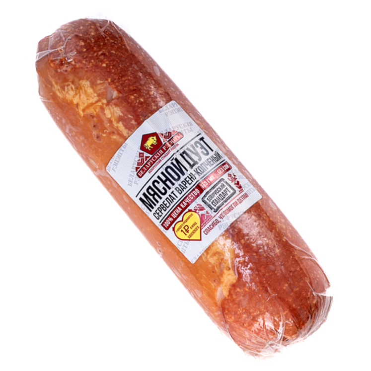 Колбаса Мясной Дуэт варено-копченый 